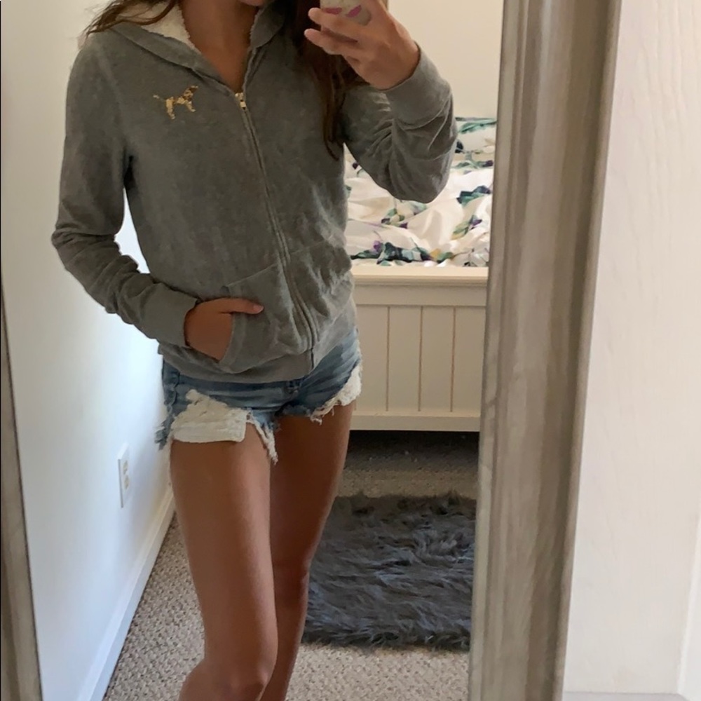 PINK zip up (S)